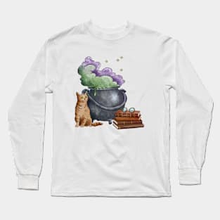 Cauldron cat Long Sleeve T-Shirt